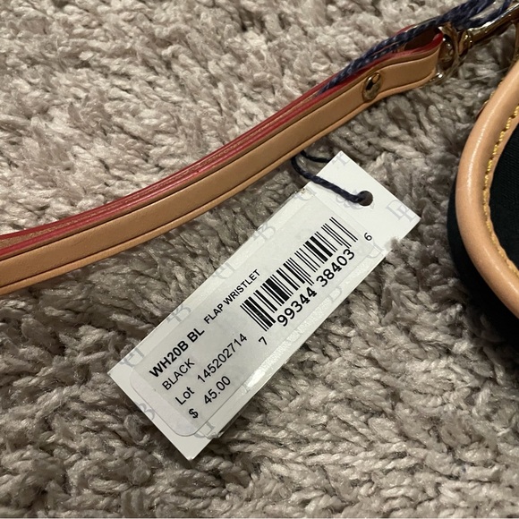 Dooney & Bourke black and Tan Wristlet - Picture 5 of 6